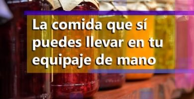 ¿Qué alimentos se pueden llevar en el equipaje de mano?